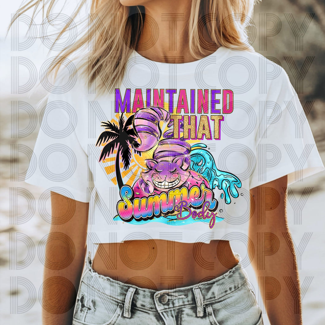 Maintained That Summer Body TRANSFER SSD APRIL 25 TIM BUR SUMMER COLLAB RHD x SSD