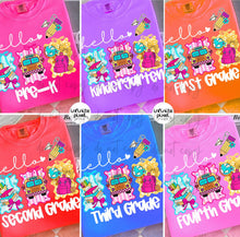 Load image into Gallery viewer, Hello School Grades Trio Square Bow  DROPDOWN TRANSFER
