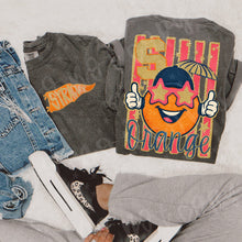 Load image into Gallery viewer, Faux Glitter Stripe Football Mascots DROPDOWN With Pocket TRANSFER PEACHY APR 26
