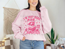 Load image into Gallery viewer, I’m Just Here For The Chocolate Raccoon DROP-DOWN TRANSFER
