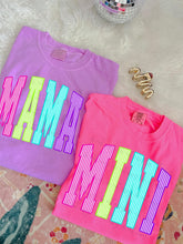Load image into Gallery viewer, Mama Or Mini Bright Stripes DROPDOWN TRANSFER ET MAY 26
