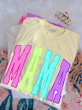Load image into Gallery viewer, Mama Or Mini Bright Stripes DROPDOWN TRANSFER ET MAY 26
