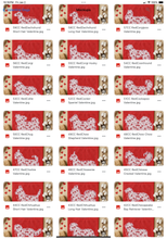 Load image into Gallery viewer, Valentine Red Floral Dog Breed Option DROPDOWN TRANSFER SWD DEC 25
