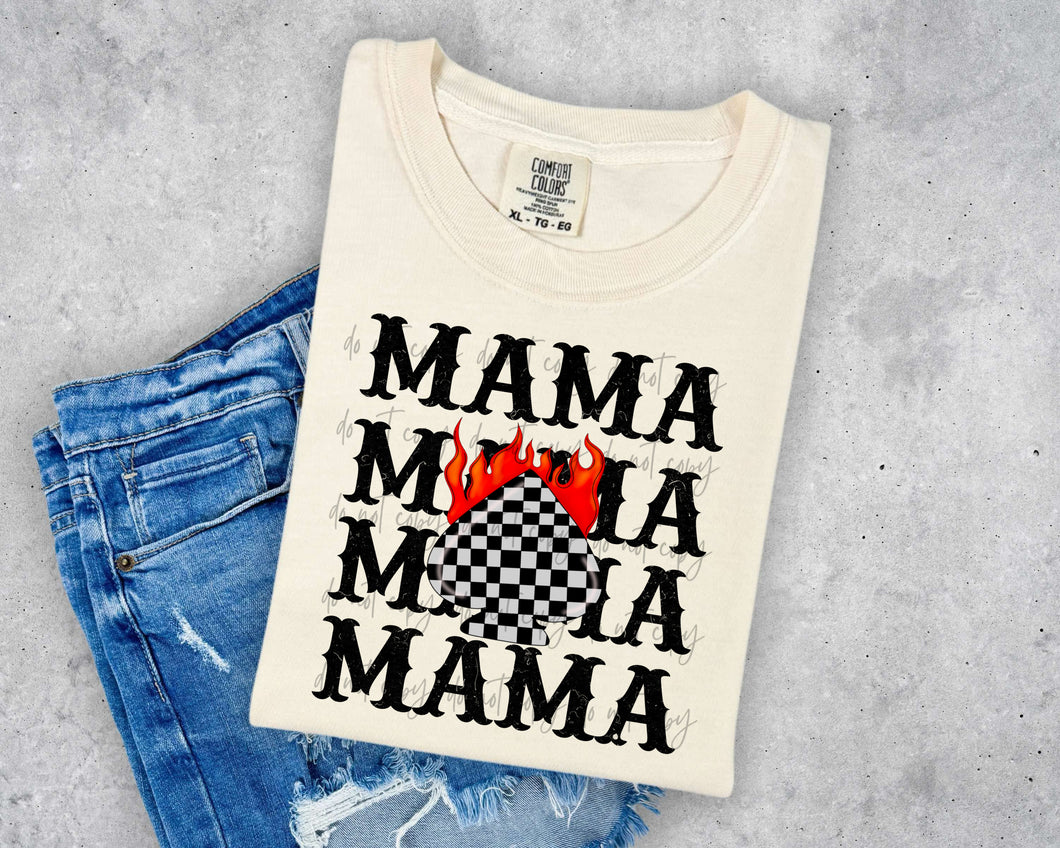 Mama Checker Spade Flame Stacked TRANSFER JBD MAR 25