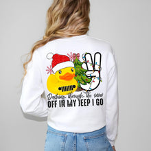 Load image into Gallery viewer, Dashing Through The Snow Off In My Jeep I Go With Pocket TRANSFER
