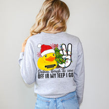 Load image into Gallery viewer, Dashing Through The Snow Off In My Jeep I Go With Pocket TRANSFER
