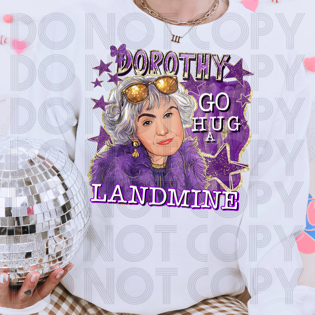 Go Hug A Landmine TRANSFER RHD GOLDEN BABES COLLAB