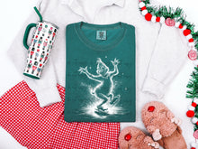 Load image into Gallery viewer, Green Guy Dancing Halftone TRANSFER ET NOV 25
