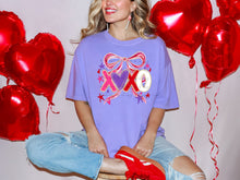 Load image into Gallery viewer, XOXO Pink Purple Red Bow DROPDOWN TRANSFER TCC DEC 25
