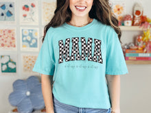 Load image into Gallery viewer, Mama Black White Arch Checkered TRANSFER
