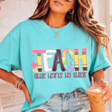 Load image into Gallery viewer, Teach Little Hearts Big Things DTF TRANSFER TUESDAY
