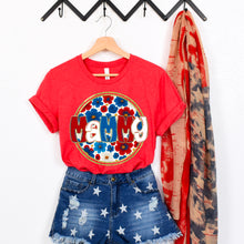 Load image into Gallery viewer, Floral 4th Of July Titles DROPDOWN TRANSFER SDD MAY
