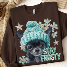 Load image into Gallery viewer, Stay Frosty Hand Painted Dog Collection Dropdown TRANSFER THREAD SEPT 25
