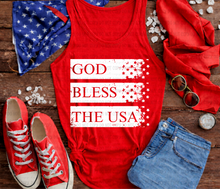 Load image into Gallery viewer, God Bless The USA White Stripes TRANSFER Revel APR 26
