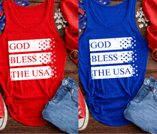 Load image into Gallery viewer, God Bless The USA White Stripes TRANSFER Revel APR 26
