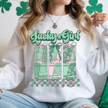 Load image into Gallery viewer, Lucky Girl Energy R_d B_ll Checker DROPDOWN TRANSFER MZM FEB 26
