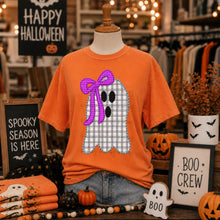 Load image into Gallery viewer, Purple Bow Ghost Stitch TRANSFER TCC AUG 26
