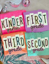 Load image into Gallery viewer, Mint Daisy Block School Grades DROPDOWN TRANSFER
