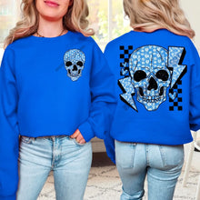 Load image into Gallery viewer, Checkered White Lace Skull With Pocket TRANSFER MMD FEB
