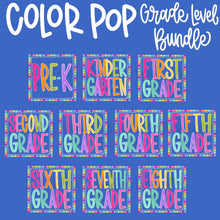 Load image into Gallery viewer, Color Pop Frame School Grade DROPDOWN TRANSFER ET JUNE 26
