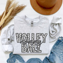 Load image into Gallery viewer, Volleyball Faux Embroidery Names DROPDOWN TRANSFER SDD FEB
