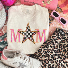 Load image into Gallery viewer, Mom Pink Checker Leopard Star TRANSFER KAYNDI APR 26
