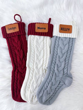 Load image into Gallery viewer, Personalized Knit Stockings
