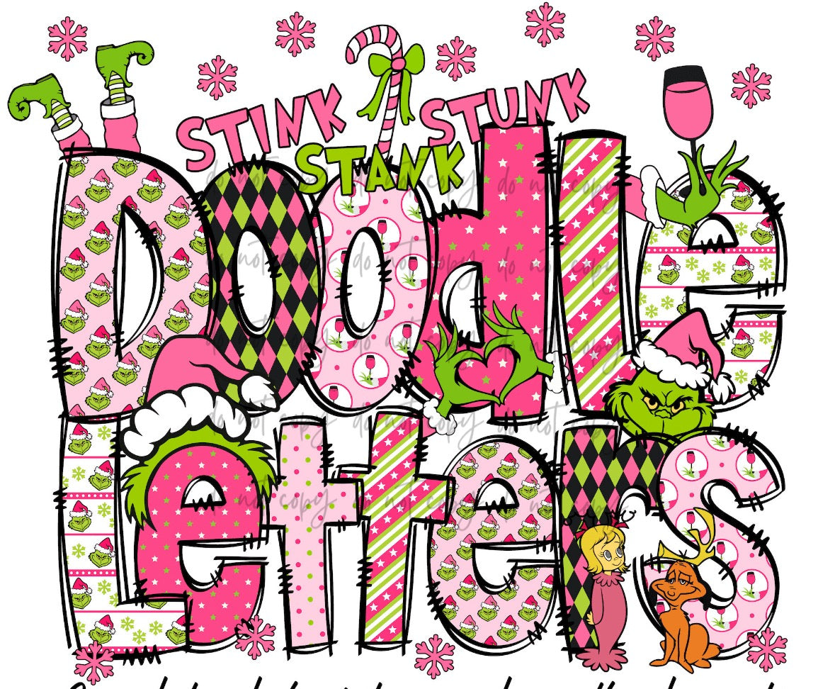 Stink Stank Front Name Customized Alpha DTF Transfer – Sassy ...