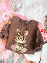 Load image into Gallery viewer, Leopard Bow + Glasses Bunny TRANSFER ET MAR 26
