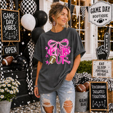 Load image into Gallery viewer, Pink Out Pink White Bow Football TRANSFER TCC EXC AUG 26
