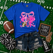 Load image into Gallery viewer, Pink Out Pink White Bow Football TRANSFER TCC EXC AUG 26
