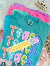 Load image into Gallery viewer, Teach Stacked Pencil Doodle DROPDOWN TRANSFER TCC JUNE 26
