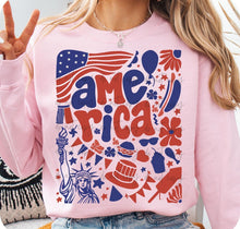 Load image into Gallery viewer, America Groovy Collage TRANSFER
