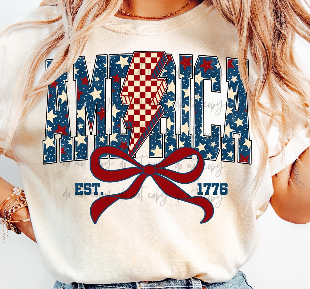 America Star Bolt EST 1776 Bow TRANSFER
