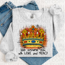 Load image into Gallery viewer, He Crowns You With Love And Mercy Sketch TRANSFER UAC JAN 26
