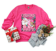 Load image into Gallery viewer, Pink Christmas Vibes Checkered TRANSFER
