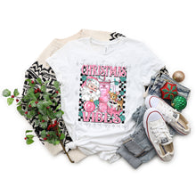 Load image into Gallery viewer, Pink Christmas Vibes Checkered TRANSFER
