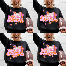 Load image into Gallery viewer, Dalmatian Football Orange Pink Stars Mascots DROPDOWN TRANSFER CSD AUG 26
