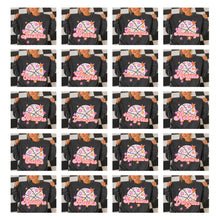 Load image into Gallery viewer, Dalmatian Basketball Orange Pink Stars Mascots DROPDOWN TRANSFER CSD AUG 26
