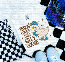 Load image into Gallery viewer, Jesus Loves This Silly Goose Color Dropdown TRANSFER OHD OCT 25
