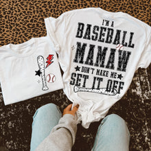 Load image into Gallery viewer, I'm A Baseball TITLE DROPDOWN Don't Make Me Set It Off With Pocket TRANSFER VIRGO JAN 26
