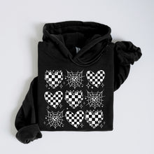 Load image into Gallery viewer, Checkered Heart Spider Webs DROPDOWN TRANSFER DEC CSC
