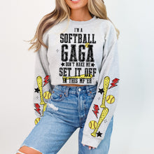 Load image into Gallery viewer, I'm A Softball TITLE DROPDOWN Don't Make Me Set It Off In This MF ER With SLEEVE OPTION DROPDOWN TRANSFER VIRGO JAN 26
