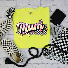 Load image into Gallery viewer, Retro Checkers And Stars DROPDOWN TRANSFER CSC June
