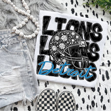 Load image into Gallery viewer, Football Mascot Faux Rhinestone Helmet Dropdown TRANSFER VIRGO JUNE 25
