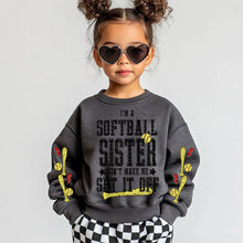 Load image into Gallery viewer, I'm A Softball TITLE DROPDOWN Don't Make Me Set It Off With SLEEVE OPTION DROPDOWN TRANSFER VIRGO JAN 26
