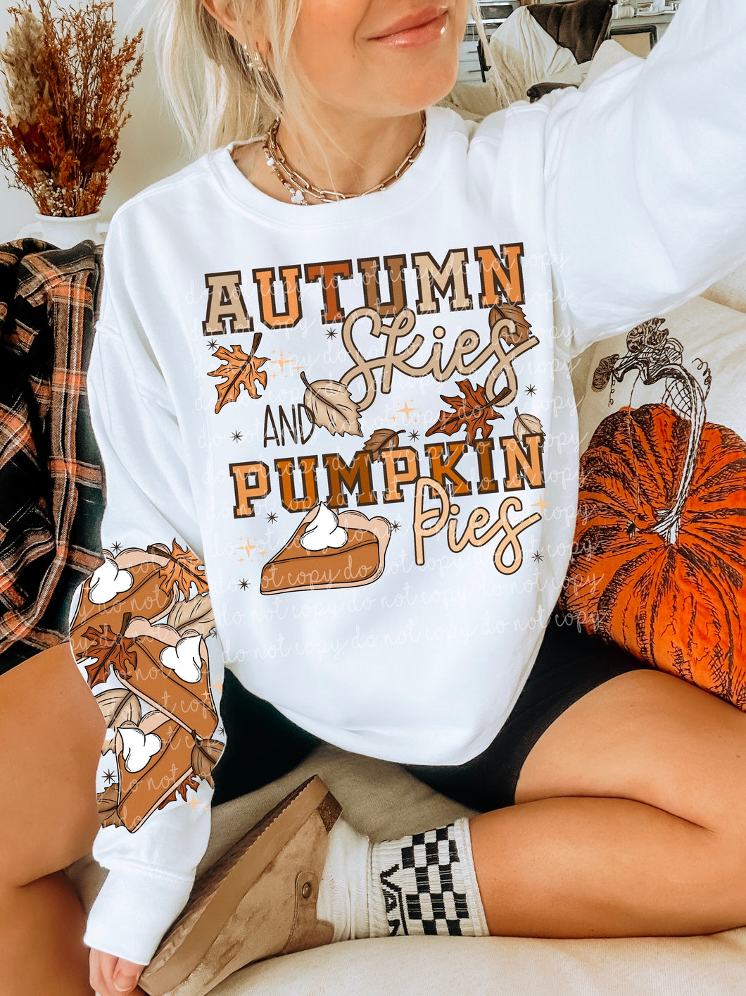 Autumn Skies And Pumpkin Pies With SLEEVE OPTION TRANSFER MOON AUG 24