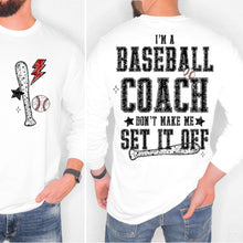 Load image into Gallery viewer, I'm A Baseball TITLE DROPDOWN Don't Make Me Set It Off With Pocket TRANSFER VIRGO JAN 26
