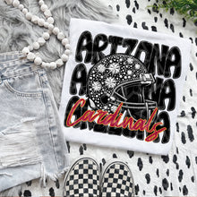 Load image into Gallery viewer, Football Mascot Faux Rhinestone Helmet Dropdown TRANSFER VIRGO JUNE 25
