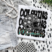 Load image into Gallery viewer, Football Mascot Faux Rhinestone Helmet Dropdown TRANSFER VIRGO JUNE 25
